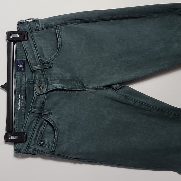 AG ADRIANO GOLDSCHMIED The Legging Ankle Super Skinny Green Jeans Size 28 R - Picture 10 of 16